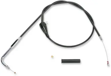Drag Specialties Black Vinyl Idle Cable - Cruise - 44" Affordable