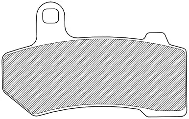 Worldwide Shipping Drag Specialties #FAD409HH - Sintered Metal Brake Pads - Harley-Davidson