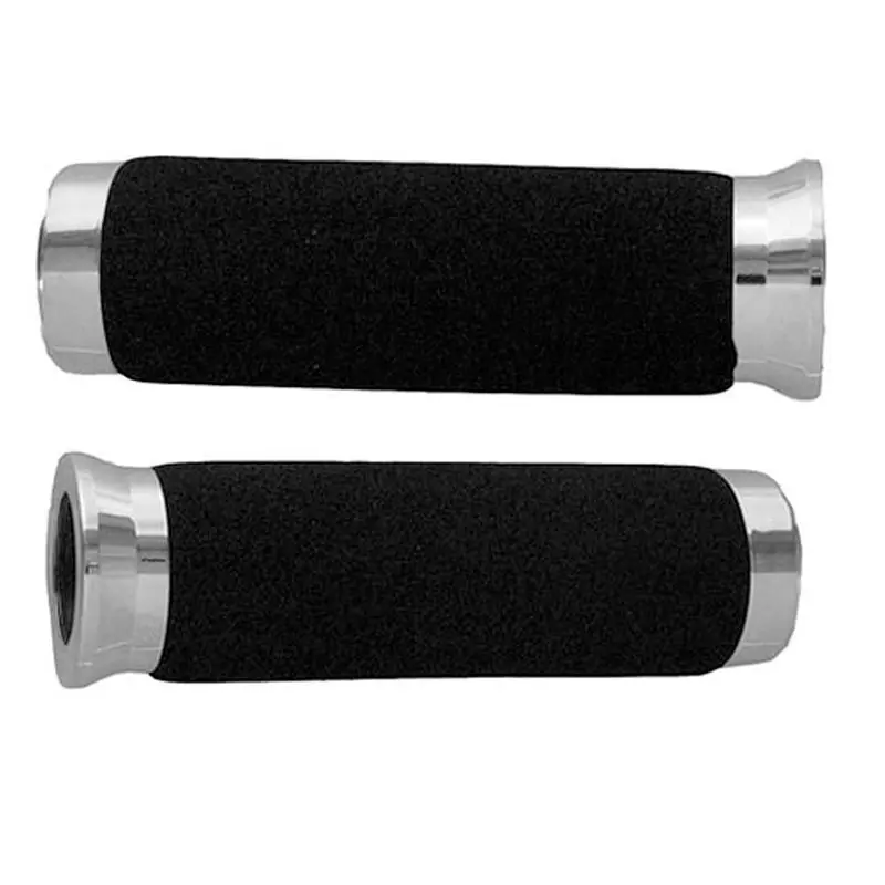 EMGO Foam DLX Grips With Chrome Ends - 7/8" Latest