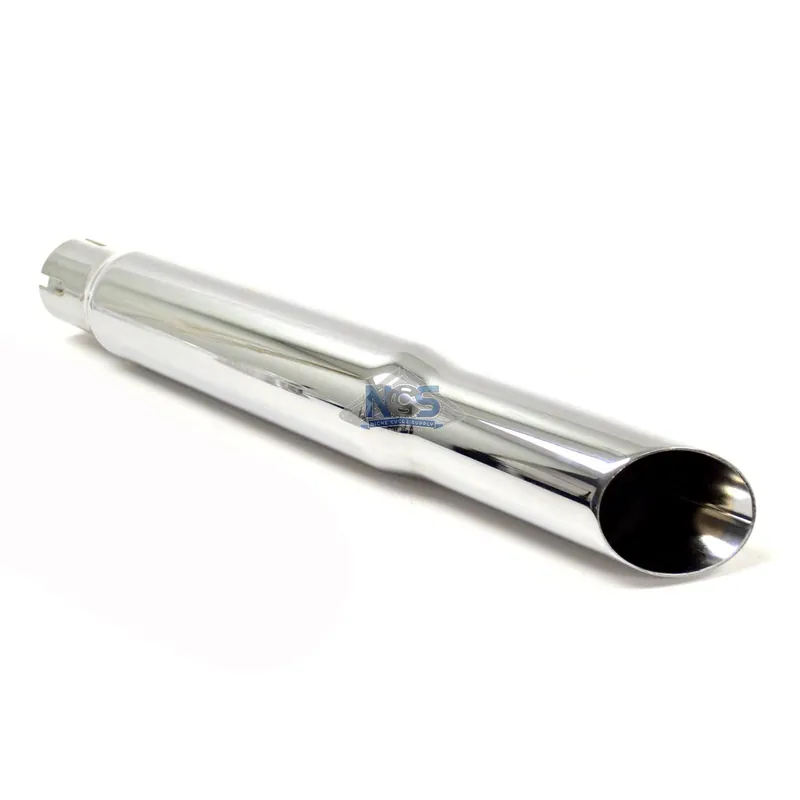 EMGO Slash Cut Muffler - Chrome Handmade