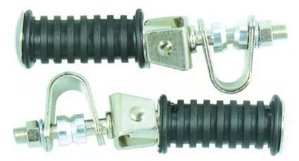 No Minimum Order MCS Universal Clamp on Rear Pegs - Stainless Steel