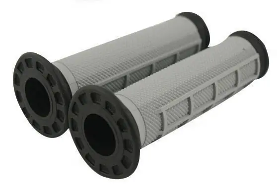 Factory Price Renthal ATV Dual Compound Diamond/Waffle Grips - Black/Grey