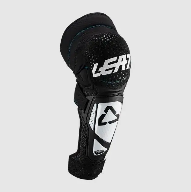 Special Offer Leatt Junior 3DF Hybrid White/Black Knee Guard - White/Black One Size