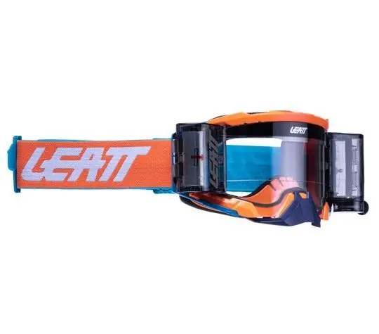 Leatt Velocity 5.5 Roll-Off Neon Orange Clear 83% Goggles Flash Sale