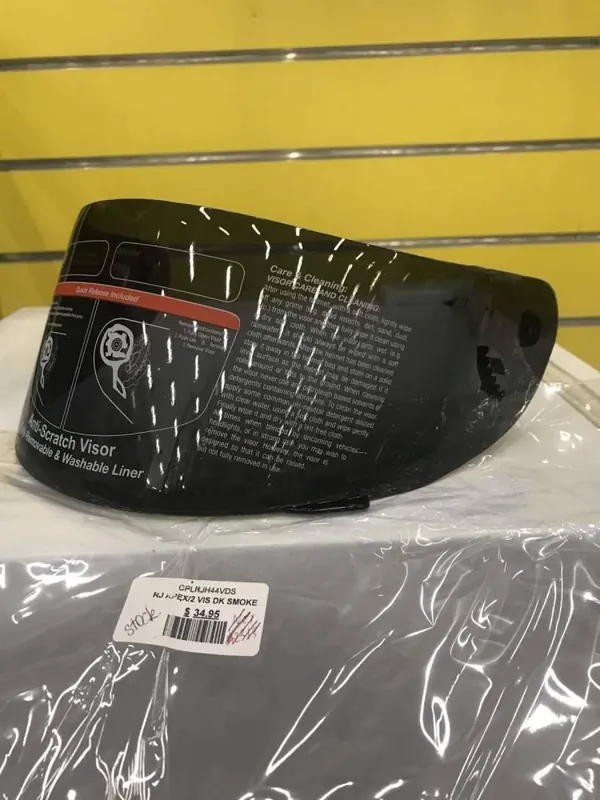 Rjays Apex & Apex II Dark Smoke Visor - Dark Tint One Size Today Only