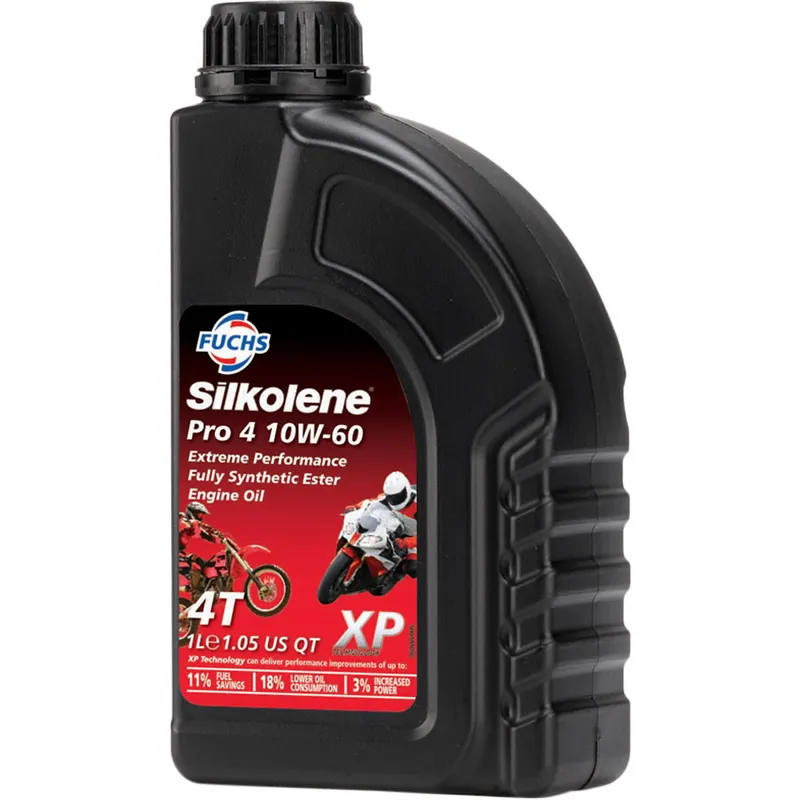 Silkolene 4 Stroke Pro 4 10W-60 - XP 1 Litre Professional Grade