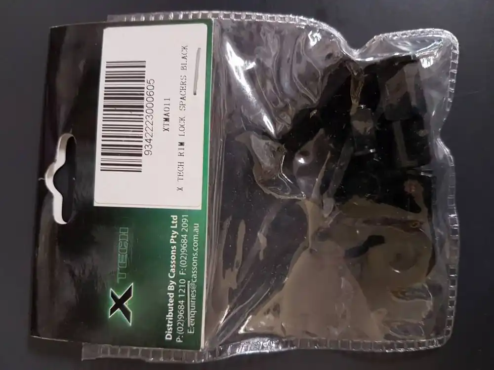 Fresh Stock Xtech Rim Lock Spacers - Black