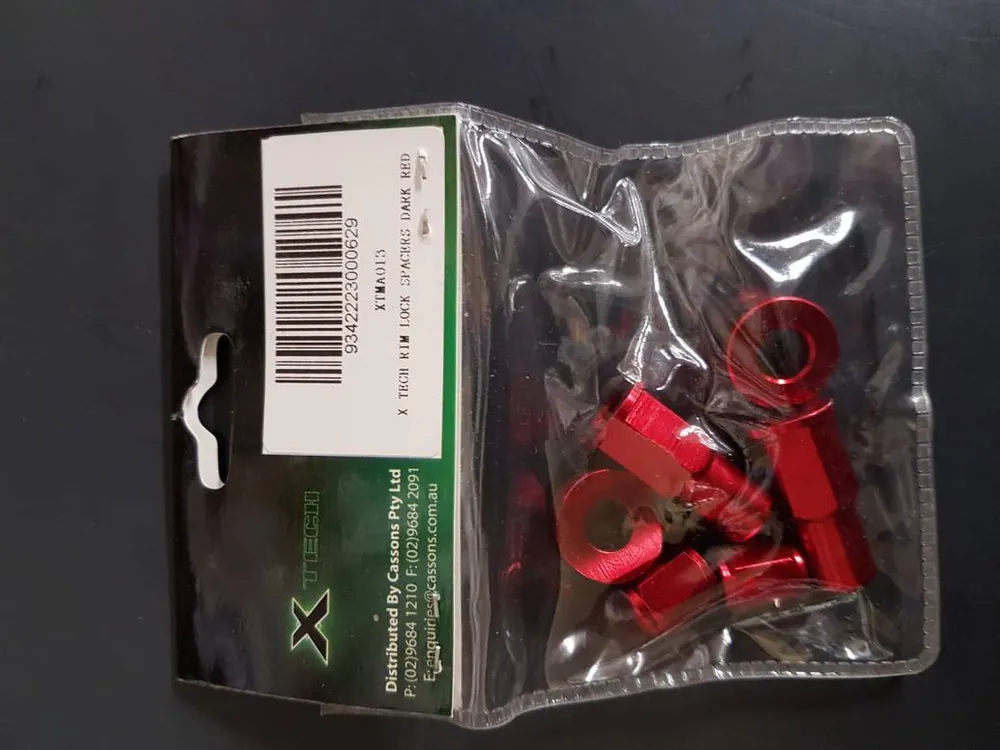 Special Discount Xtech Rim Lock Spacers - Dark Red