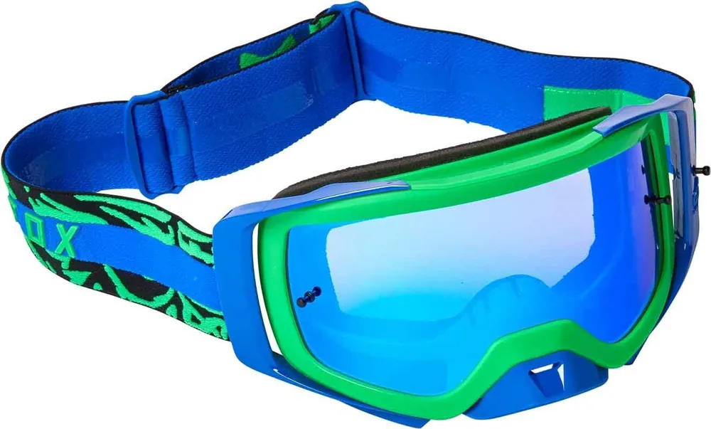 Fox Airspace Peril Spark Fluro Green Goggles Handmade