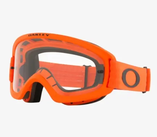 Oakley XS O Frame 2.0 Pro Moto Orange Clear Goggles Grab Now