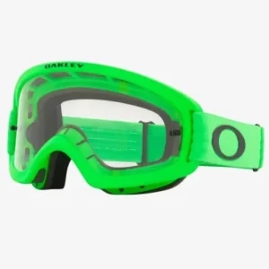 Oakley XS O Frame 2.0 Pro Moto Green Clear Goggles New Release