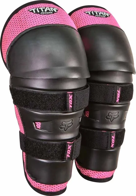 Fox Peewee Titan Knee/Shin Grd - Black/Pink - OS Mega Sale