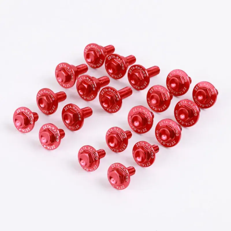 Zeta Alloy Plastics Bolt Kit for CRF250R '14-17, CRF450R '13-16 (16 Pack) - Red Place Order