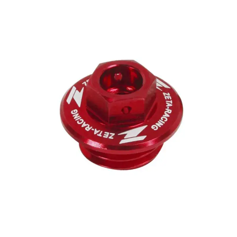 Zeta Oil Filler Plug for CR/CRF/CRF250L, CT125 '20<, YZ/YZF/WRF, KLX - Red Low Price