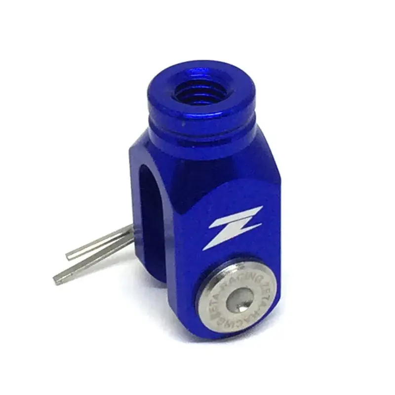Zeta Brake Pedal Clevis for KX, KLX, RM, DRZ400 - Blue Fan Favorite