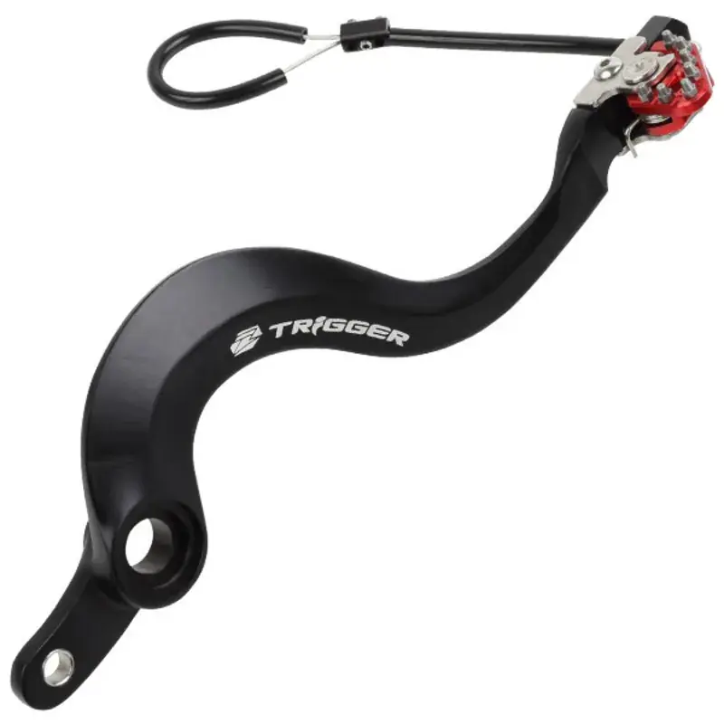 Zeta Trigger Brake Pedal for RMZ250 '13-28 - Red Worldwide Shipping