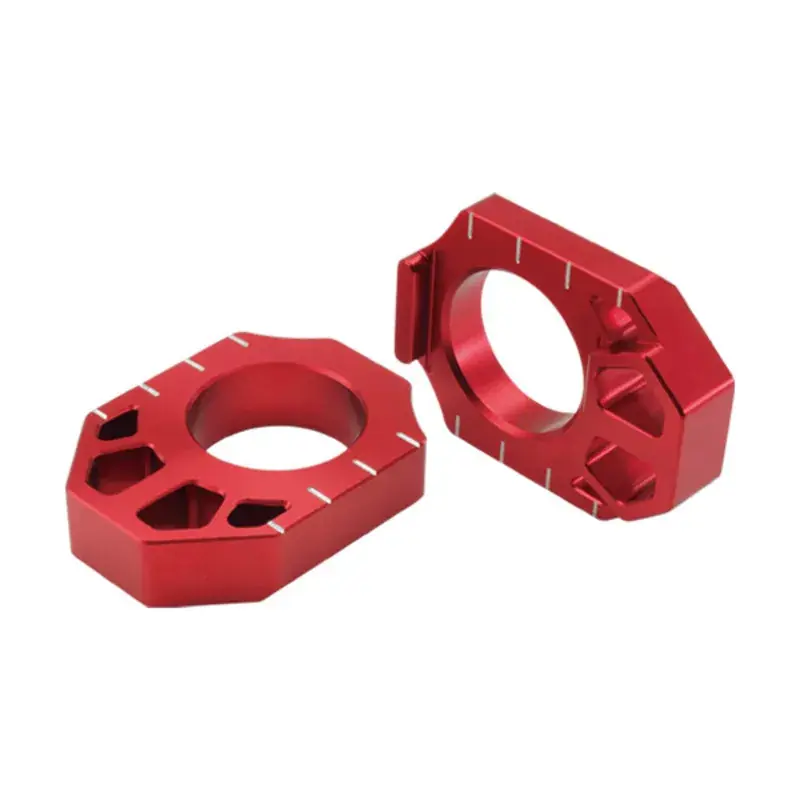 Zeta Axle Blocks for CR '02<, CRF/X '02< - Red Final Sale