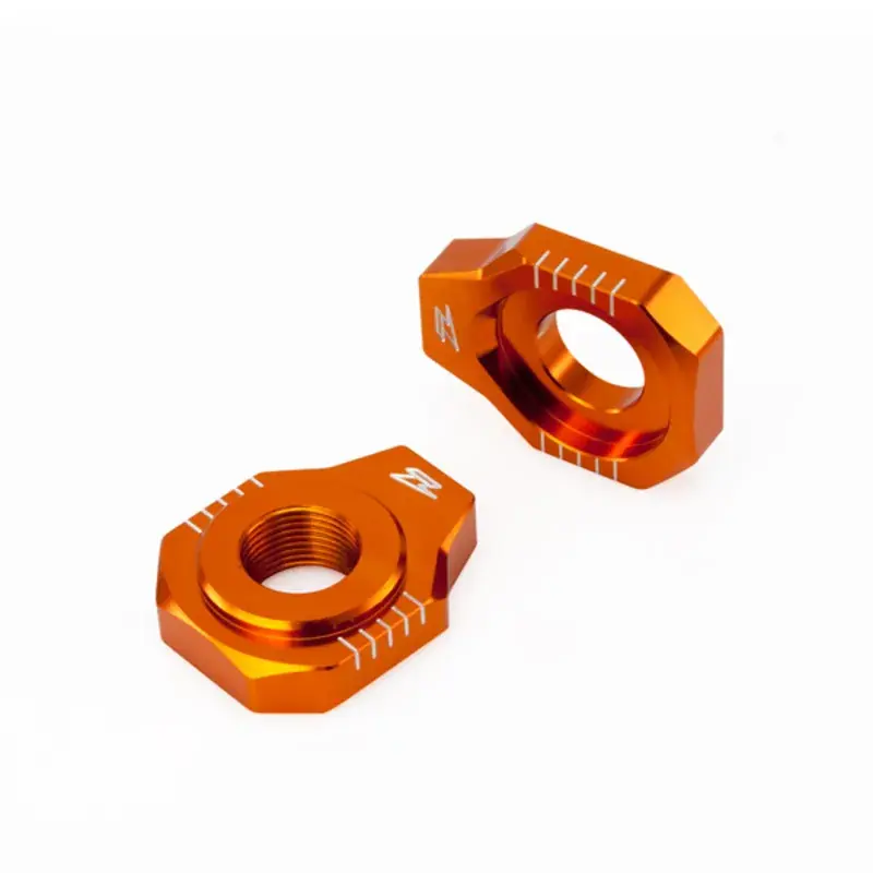 Zeta Axle Blocks for KTM SX/SXF <'12, 85SX, EXC - Orange Buy Direct