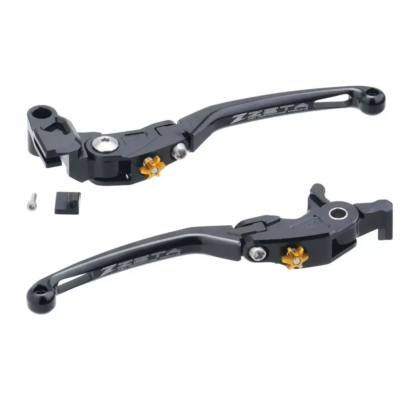 Zeta Z-Street Road Pilot Lever Set for ZX-25R/SE '21<, Ninja 650 '17<, Versys 650 '15< - Black Certified