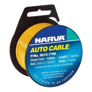 10A 3MM BLUE SINGLE CORE CABLE (7M) Last Chance