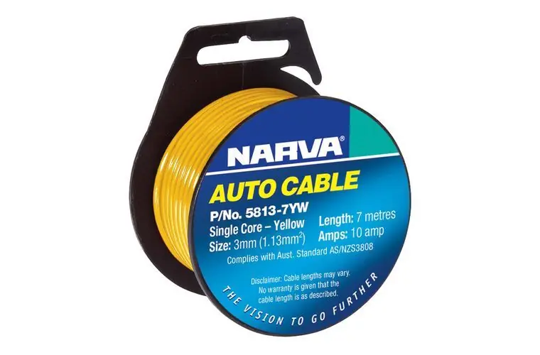 10A 3MM BLUE SINGLE CORE CABLE (7M) Last Chance