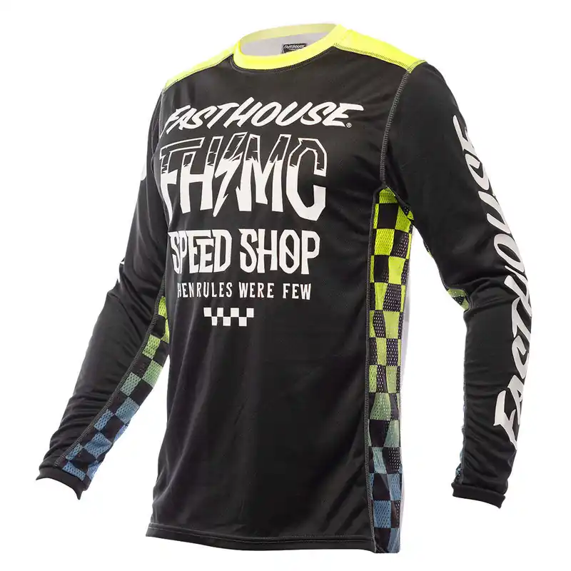 Grab Now Fasthouse Youth Grindhouse Brute Jersey - Black/Yellow - S