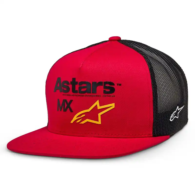 Alpinestars First Moto Trucker Hat - Red/Black - OS Factory Price
