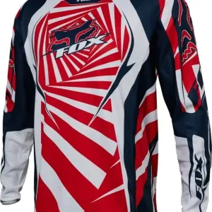 Price Drop Fox 180 Goat Youth Jersey - Navy/Red/White - L