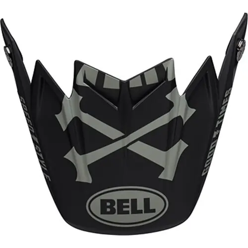 Bell Moto-9 Flex Fasthouse WRWF Replacement Peak - Black/Grey Free Shipping