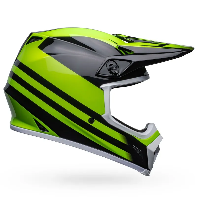 Bell MX-9 MIPS Disrupt Helmet - Black/Green - XL Price Cut