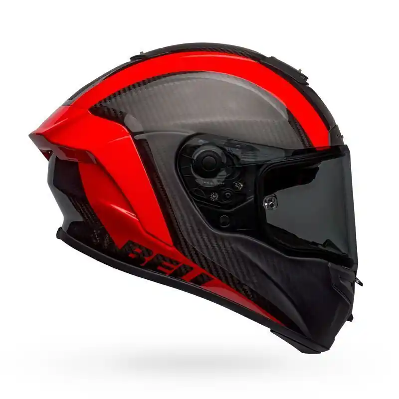 Big Sale Bell Racestar DLX Tantrum 2 Helmet - Red/Black - M