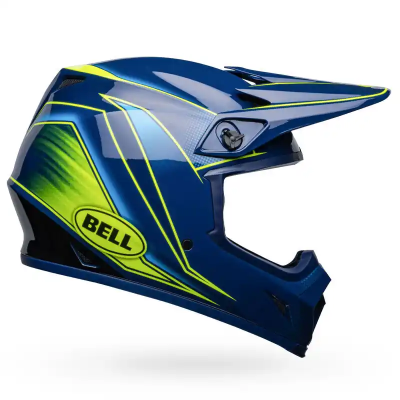 Free Delivery Bell MX-9 MIPS Zone Helmet - Navy/Retina - S