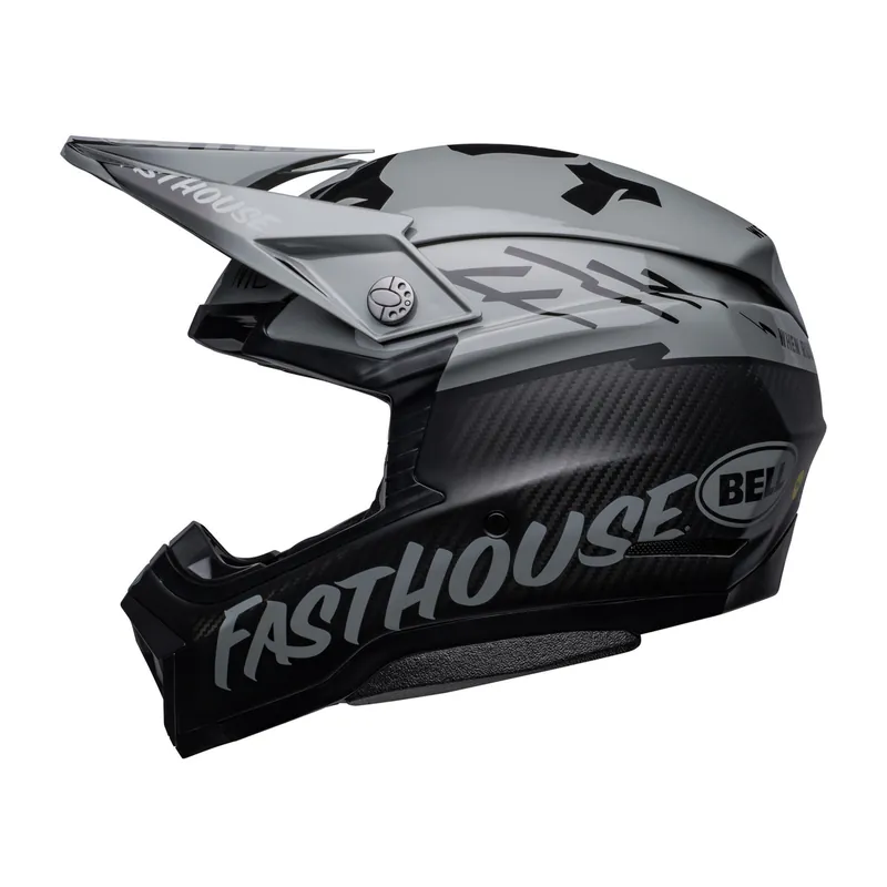 Bell Moto-10 Fasthouse BMF Helmet - Grey/Black - S While Supplies Last