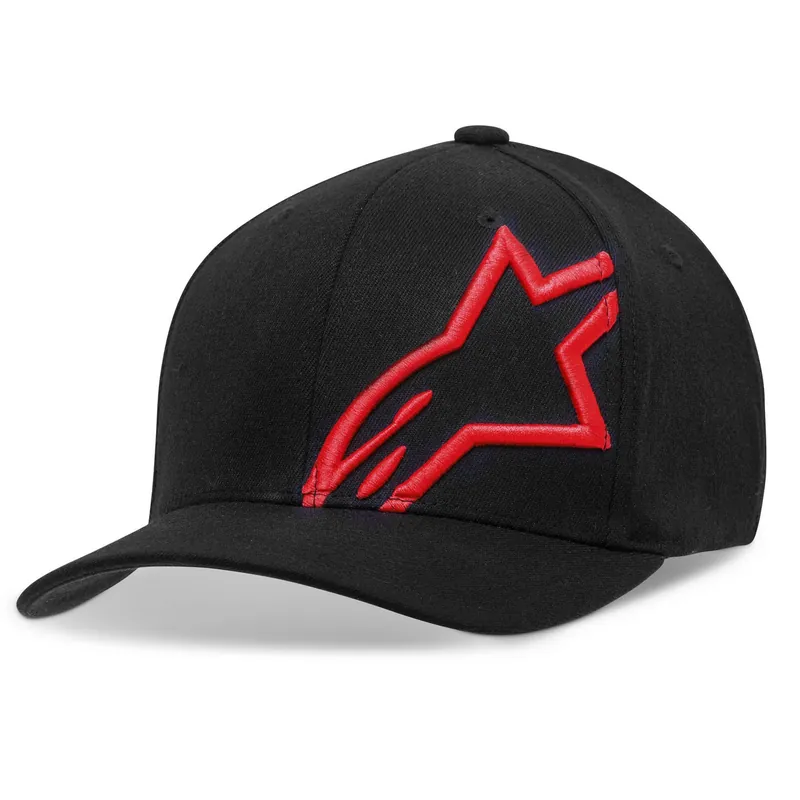 Alpinestars Corp Shift 2 Curved Peak Hat - Black/Red - S/M Last Chance
