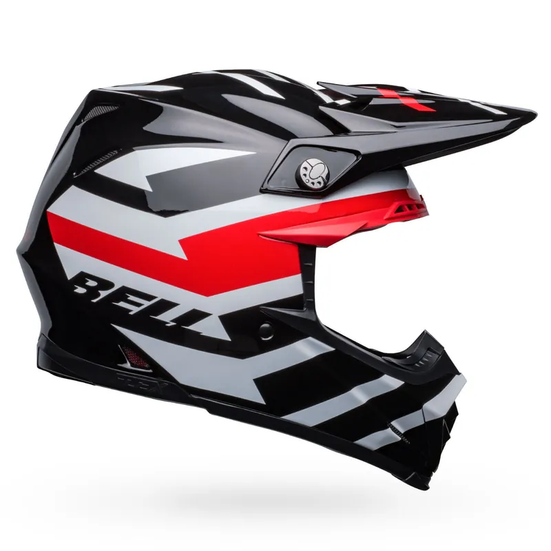 Money Back Guarantee Bell Moto-9s Flex Banshee Helmet - Black/Red/White - S