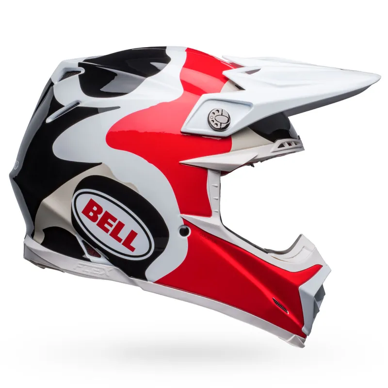 Must Have Bell Moto-9s Flex Hello Cousteau Reef Gloss Helmet - Black/Red/White - M