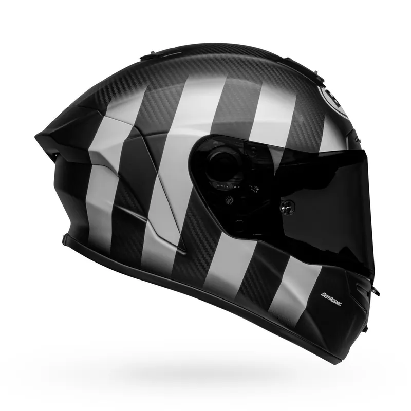 Same Day Shipping Bell Racestar DLX Flex Fasthouse Street Punk Matte Helmet - Black/White - M