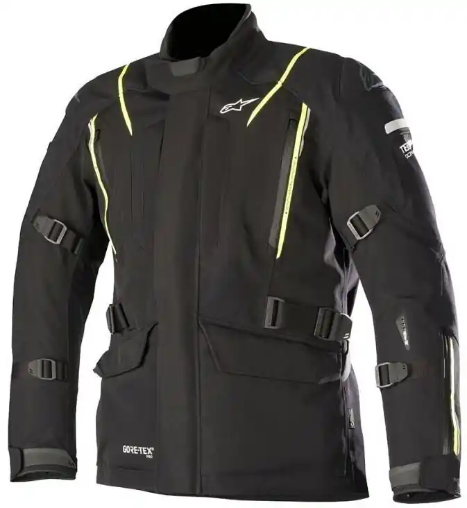 Alpinestars Big Sur GTX Tech-Air Compatible Jacket - Black/Yellow - 58 Secure Checkout