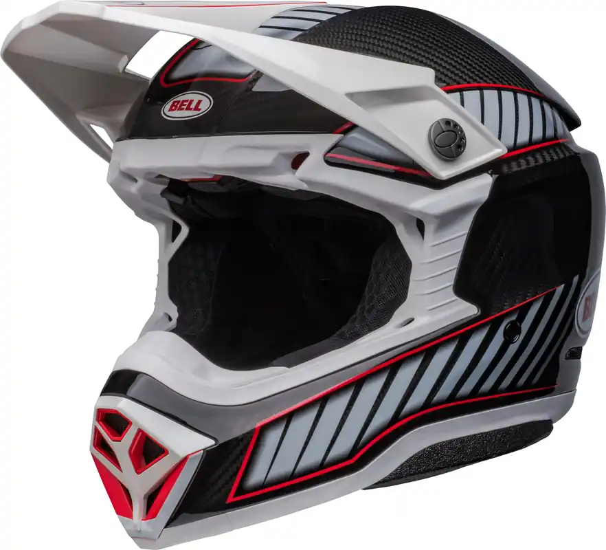 Bell Moto-10 Spherical Rhythm Helmet - White/Black - L Viral