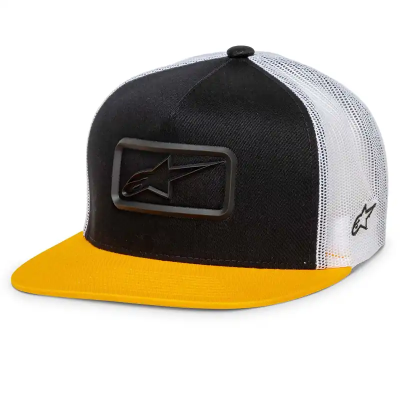 Alpinestars Racer Trucker Hat - Black/Yellow - OS Brand New