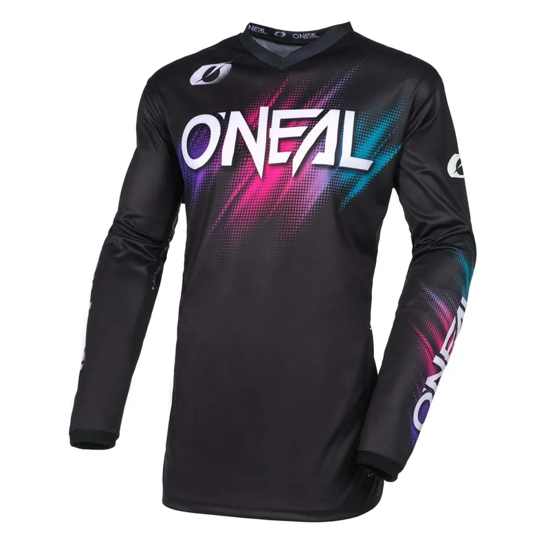 Oneal Element Voltage Womens MX Jersey - Black/Pink - XL High Quality