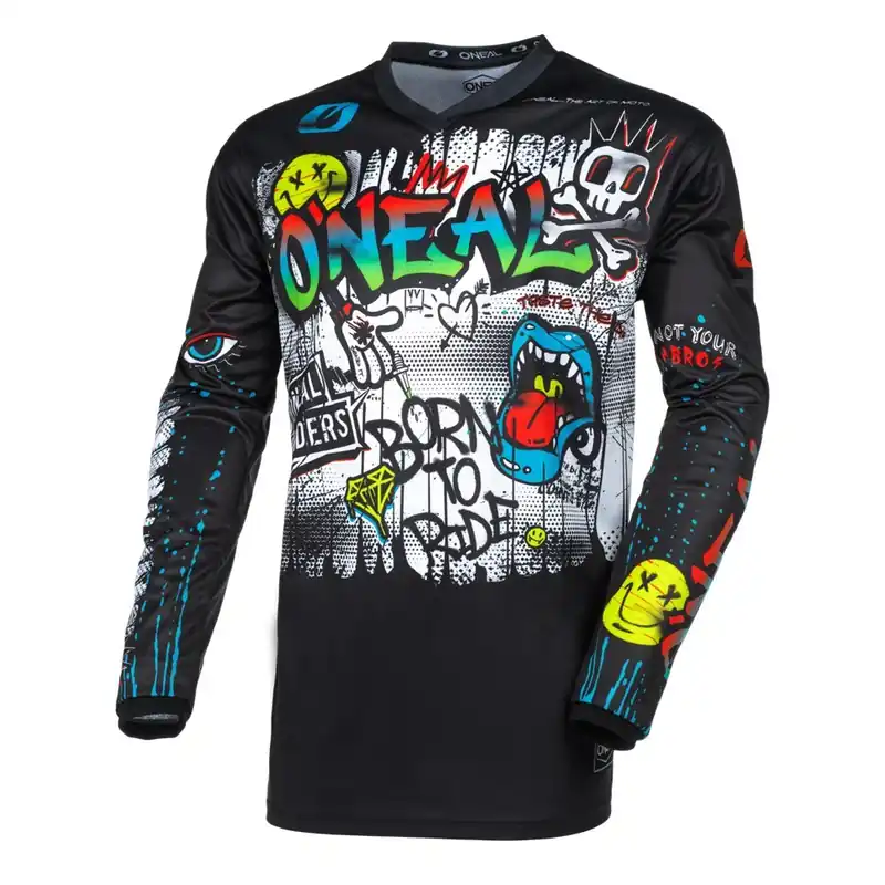 Budget Oneal 2025 Youth Element Rancid Jersey - Black/White - XS