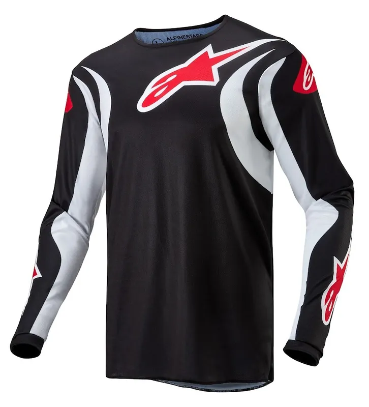 Alpinestars 2024 Fluid Lucent Jersey- Black/White - M Seasonal Sale