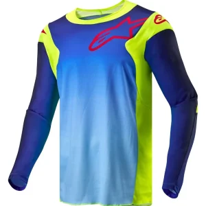 Hassle-Free Returns Alpinestars 2024 Racer Hoen Jersey- Fluoro Yellow/Blue/Navy - S