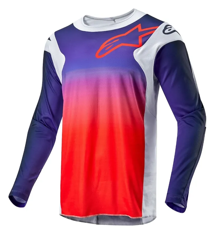 Alpinestars 2024 Racer Hoen Jersey- Grey/Orange/Black - S Free Returns