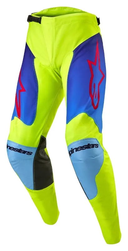 Alpinestars 2024 Racer Hoen Pants- Fluoro Yellow/Blue/Navy - 30 Special Offer