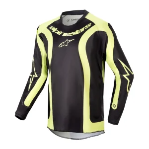 Alpinestars 2024 Youth Racer Lurv Jersey- Black/Fluoro Yellow - YS Bargain