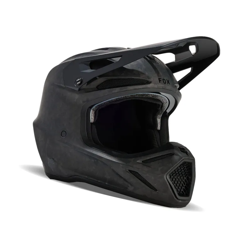Fox V3 RS Carbon Solid Helmet - Matte Black - 2XL Seasonal Sale