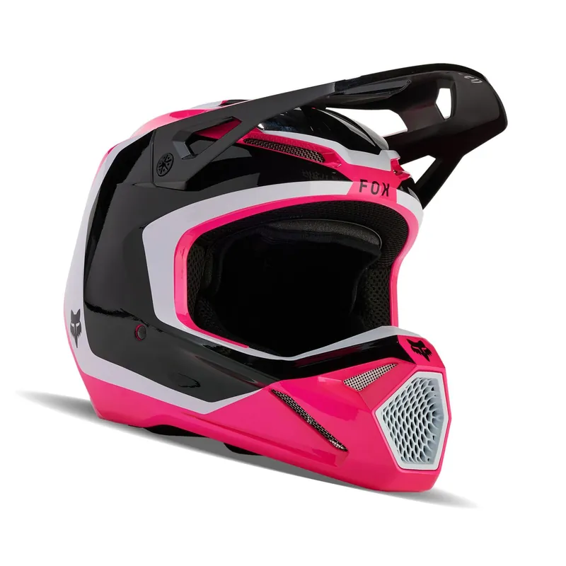Fox 2024 V1 Nitro Helmet - Black/Pink - XS Latest