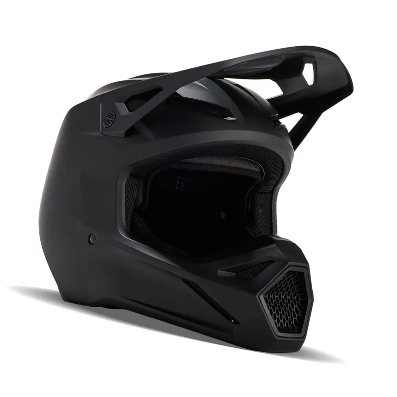 Fox V1 Solid Helmet - Matte Black - 2XL Clearance